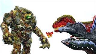 Ark Survival - STONE GOLEM vs BASILISK/SPINO/REX and more [Ep.271]