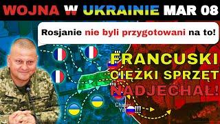 08 MAR: POSIŁKI! Ukraińcy ROZMIESZCZAJĄ FRANCUSKIE POJAZDY NA FRONT! | Wojna w Ukrainie Wyjaśniona