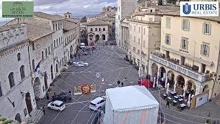 Assisi Live Webcam Piazza del Comune