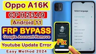 Oppo A16k FRP Bypass Android 11 without PC, Oppo CPH2349 Google Account Remove #oppoa16k #frp #tech