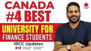 Canada Best University for Finance Students | Canada Top University | Masters in Canada