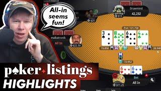 Spraggy finally has fun playing poker! Online Poker Highlights!