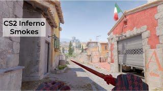 CS2 Inferno simplest Smokes and Mollies (no voice raw instructions)