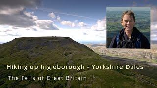 Hiking up Ingleborough |Yorkshire Three Peaks | Yorkshire Dales | Mountain Landscape | Drone Video