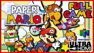 PAPER MARIO 64  FULL GAME Walkthrough [N64 UltraHDMI] No Commentary - 100% Collectibles