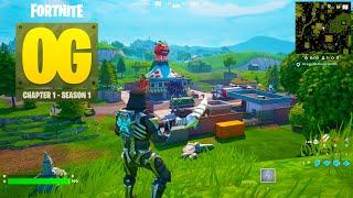 Fortnite Chapter 1 OG GAMEPLAY! (ALL Locations, Graphics, SKINS, LOOT POOL)