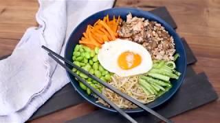 How to Make Korean Chilli Chicken Bibimbap