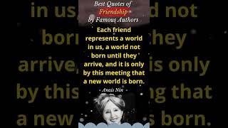 Friendship Quotes - Quotes of The Day by Famous Authors | Your Quotes Channel