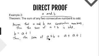 Lesson 4  - Proof Techniques  - Direct Proof