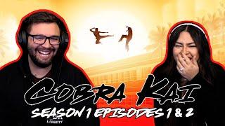 Cobra Kai Season 1 Ep 1 & Ep 2 First Time Watching! TV Reaction!!