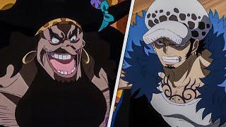 Law Met Blackbeard. The Beginning of Law VS Blackbeard | One Piece 1092