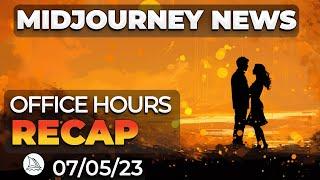 5.3/V6/V7 | Midjourney Office Hours Recap July 5th 2023 | Midjourney News