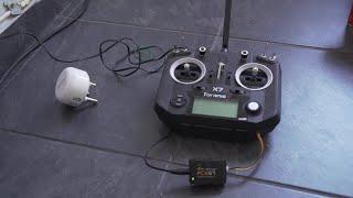 How To Connect The Taranis QX7 Transmitter To Charge.