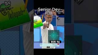 El programador senior que programa hasta en el bloc de notas. #programacion  #coding  #codinghumor