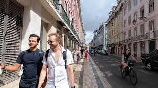 Exploring Lisbon City Center on a Sunny Day: A Walking Tour of Portugal's Capital