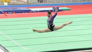 Manila Esposito  wins GOLD  - 14,700 Beam (overscoring?) - Jesolo Trophy 2025