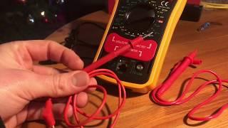 Kupfer Leitung Kabel auf Durchgang testen Durchgangsprüfung mit Revolt Digital Multimeter Anleitung