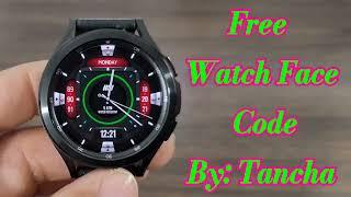 Free Galaxy Watch 4 Analog Watch Face No Watch Face Codes Needed