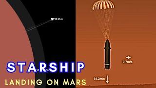 StarshipSN1 Landing on Mars Gameplay #spaceflightsimulator #sfsblueprint #sfsgameplay #sfsgame