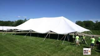 40x80 Pole Tent Time Lapse