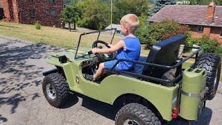 mini jeep 125 first ride #minijeep #jeep #firstride