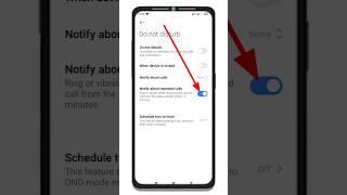 How to disable notify about repeated calls | Do Not Distrub hidden features #shorts
