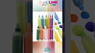 CraftVatika 12 Rangoli Colour Powder Tube Kit, Diwali Decoration Items Bottles Tool Floor Art Rang