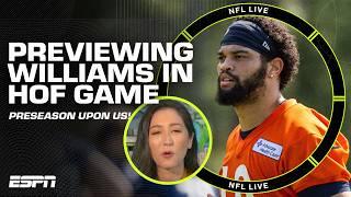 I want to see Caleb Williams play QUICKLY!  Pro Football Hall of Fame Game PREVIEW | NFL Live