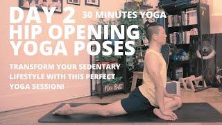 100 DAYS OF YOGA CHALLENGE | DAY 2 | PERFECT HIP OPENING YOGA POSES