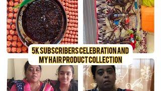 5k subscribers celebration and my hair product collection || Shahin Gilani