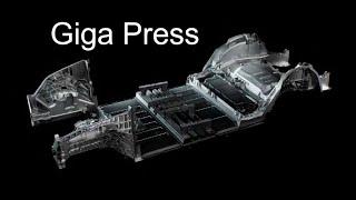 [English Annotation] Three Giant Die Casting Machines (Giga Press) in Tesla Shanghai factory