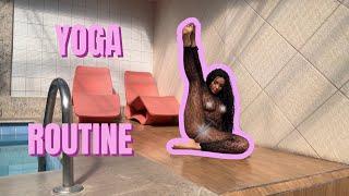 Transparent yoga Morning routine - yoga with Helen