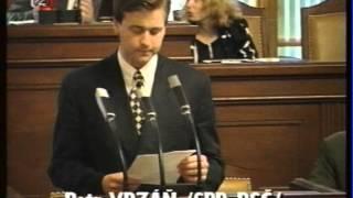 projevy republikanskych poslancu v PSP  1996