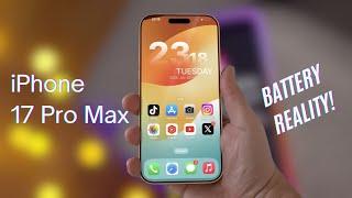 iPhone 17 Pro Max LEAKS - Battery Reality!