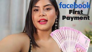 My First Earning From Facebook | A Lot Earning On Facebool | Amesha G