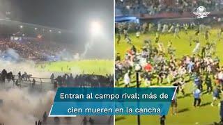 Batalla campal deja más de 100 muertos en partido de futbol en Indonesia