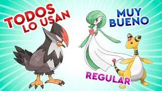 ¿Cuál es el Pokémon más usado en la aventura de cada región?