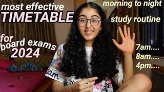 #26  How to prepare for BOARD EXAMS | TOPPER'S TIMETABLE + most effective STUDY ROUTINE