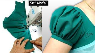 Puff sleeves design cutting & stitching / Butta hand cutting & stitching / Frill sleeves /Puff hands