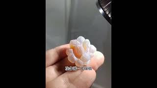 如何雕刻一朵漂亮的小花。翡翠|翡翠直播|珠寶 #翡翠 #翡翠直播 #珠寶 #珠寶直播