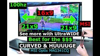 Why UltraWide Monitor is Better for Gaming,  MSI Optix MAG341CQ