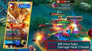 THE UNDERRATED ALICE TURNS INTO GOD MODE IN SOLO RANKED GAME 1v5-MLBB
