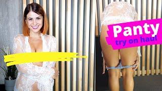 Panty try on haul! Sweet Alise panties haul with transparent lingerie haul  New panties haul