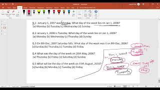 Calendar MCQs ||part-3||  Reasoning