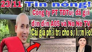 Tin nóng. Tham thì thâm! No Nè TV bị cấm quay phim chụp ảnh thầy Minh Tuệ. Cái giá của sự lươn lẹo.