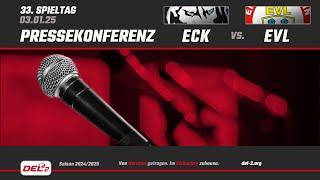 DEL2 Pressekonferenz Spieltag 33: EC Kassel Huskies vs. EV Landshut