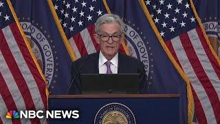 Powell speaks on Federal Reserve decision to cut interest rates