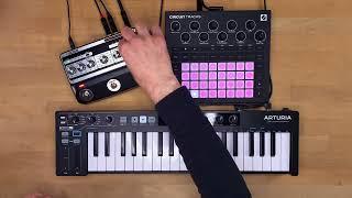 BOSS DM-101 with Novation Circuit Tracks Synthesizer Sound Demo (no talking)