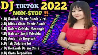 DJ RUNTAH REMIX LAGU SUNDA VIRAL TIKTOK TERBARU 2022 || DJ MIDUA CINTA FULL BASS