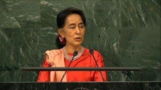 Aung San Suu Kyi addresses Rakhine state troubles at UN Assembly